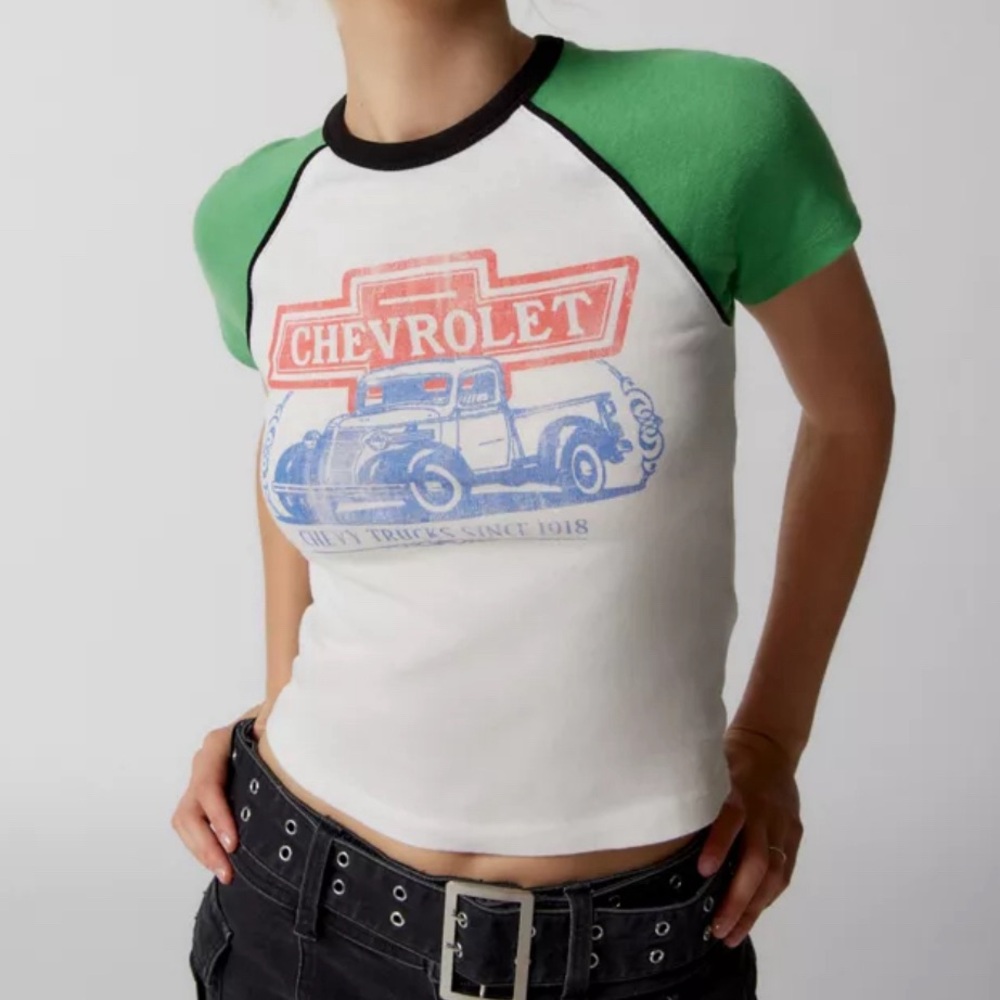 XS Urban Outfitters Chevy Raglan Baby Tee